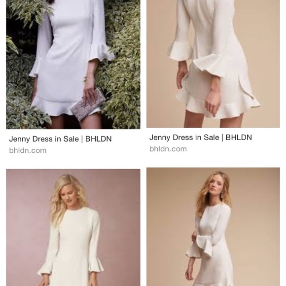 BHLDN Off white dress size 8 - Picture 4 of 5